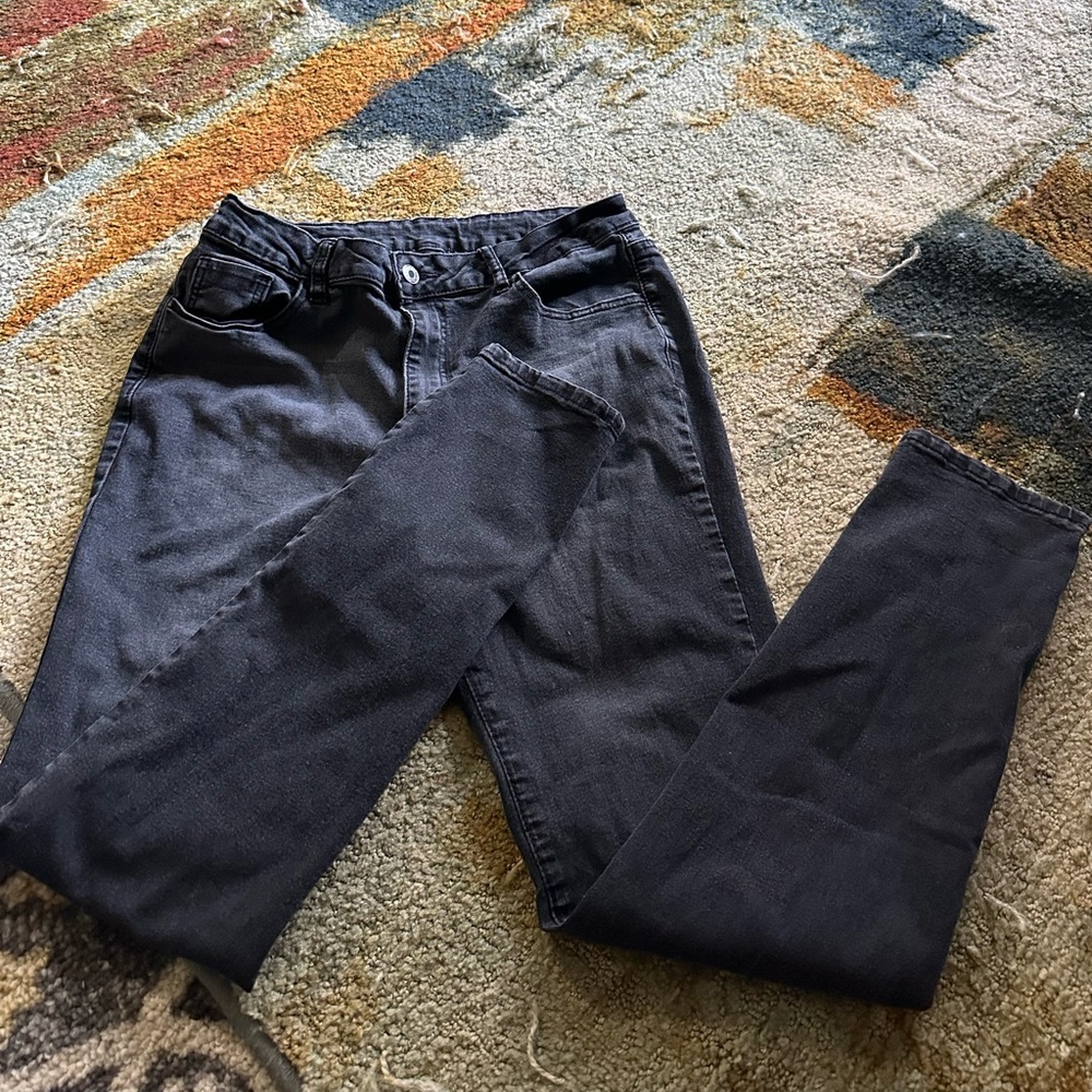 Dark Gray Denim Jeans